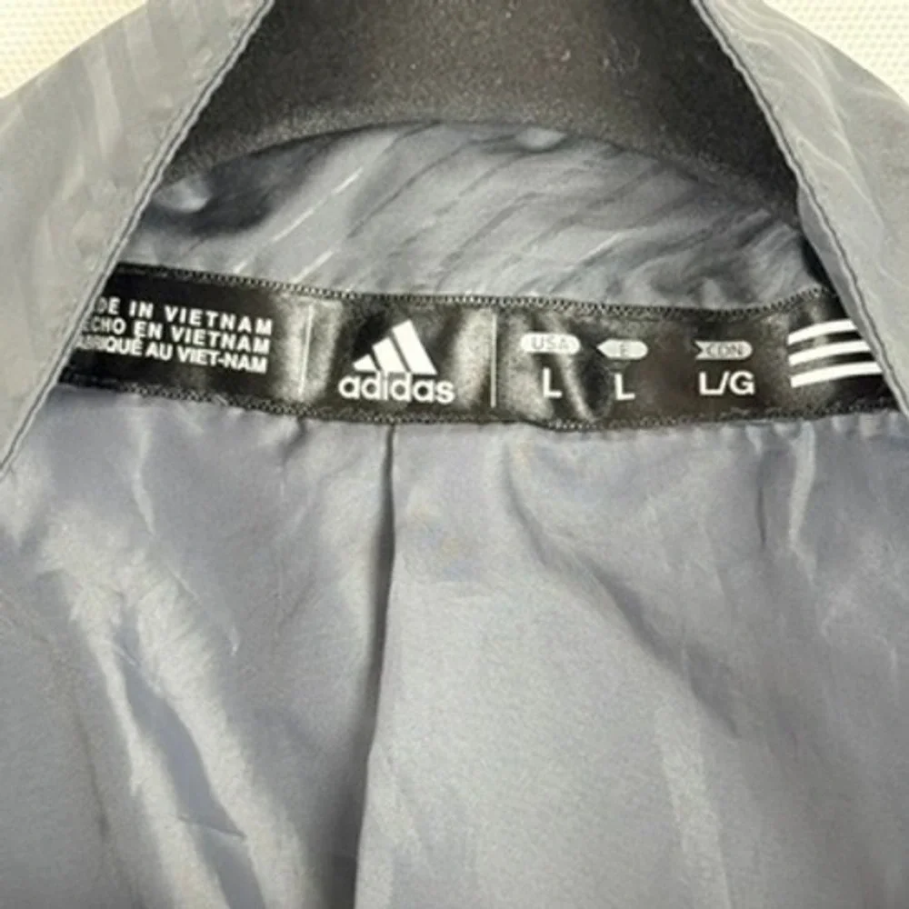 Adidas‎ Windbreaker Mens Large Grey Portland Timbers Soccer MLS Neon Fan Gear